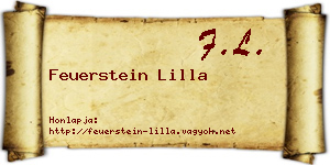 Feuerstein Lilla névjegykártya